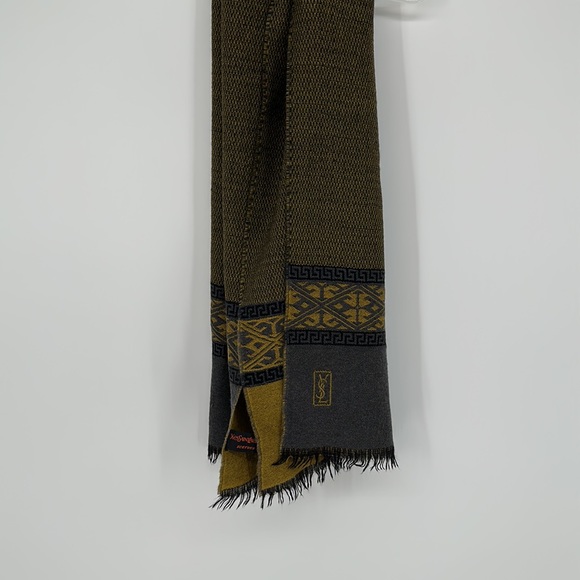 YSL %100 WOOL SCARF - Picture 5 of 5
